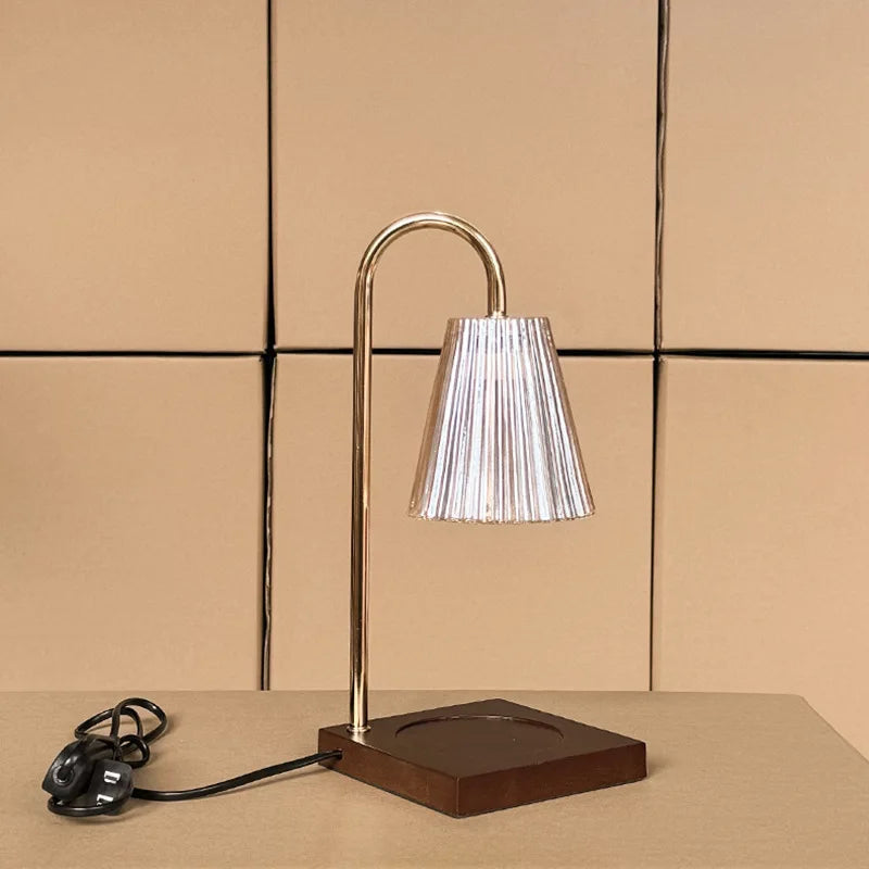 Nordic Modern Candle Table Light LED Table Lamp Wood Base Candles Bedroom Bedside Home Lighting Decoration Fixtures