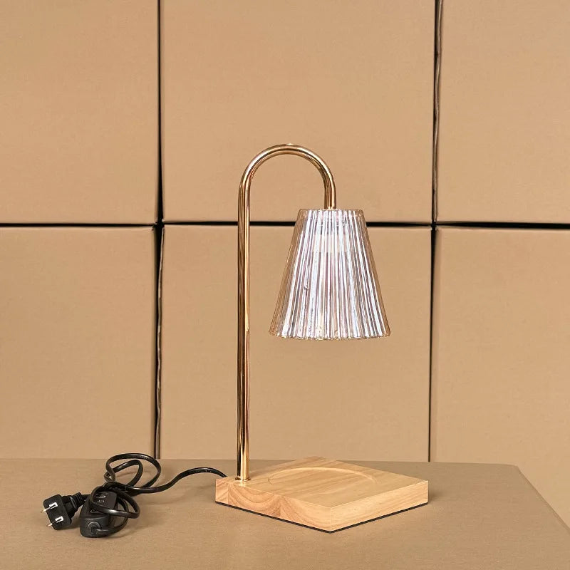 Nordic Modern Candle Table Light LED Table Lamp Wood Base Candles Bedroom Bedside Home Lighting Decoration Fixtures