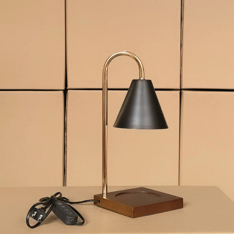 Nordic Modern Candle Table Light LED Table Lamp Wood Base Candles Bedroom Bedside Home Lighting Decoration Fixtures