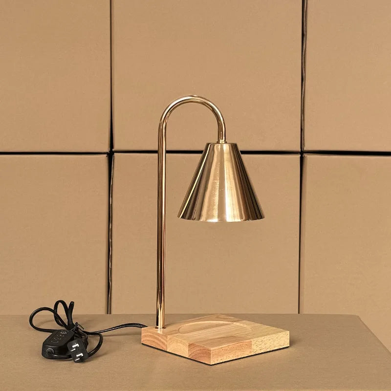 Nordic Modern Candle Table Light LED Table Lamp Wood Base Candles Bedroom Bedside Home Lighting Decoration Fixtures